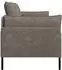 vidaXL 2-Sitzer Sofa grau Kunstleder, 188x81x89cm