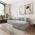 Masseno ETERA Ecksofa modular mit Schlaffunktion Kordstoff