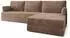 Masseno ANKO modulares Ecksofa mit Schlaffunktion, beige, L-Form 270x160cm (800001994055)