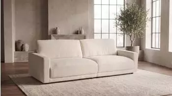 Kawola MARLIN 3-Sitzer Sofa Boucl&eacute; beige (800002047838)