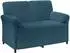 vidaXL 2-Sitzer Sofa blau, Samt, 138x83x95cm