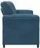 vidaXL 2-Sitzer Sofa blau, Samt, 138x83x95cm