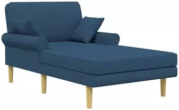 vidaXL Chaiselongue blau, Stoff