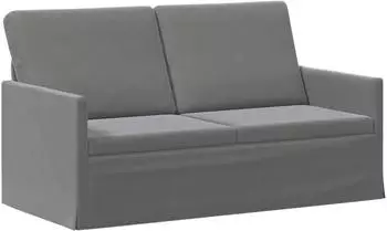 vidaXL 2-Sitzer Sofa dunkelgrau, Samt, 150x81x82cm