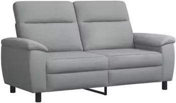 vidaXL Sofa hellgrau, Stoff, 178x90x95cm