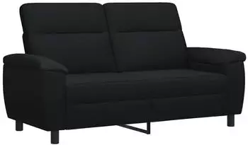 vidaXL Sofa Stoff, schwarz, 178x90x95cm