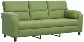 vidaXL Sofa hellgr&uuml;n, Samt, 214x85x93cm