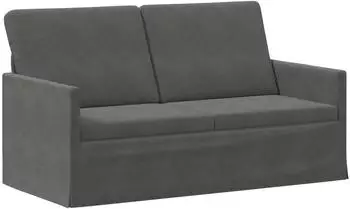vidaXL 2-Sitzer Sofa dunkelgrau 150x81x82cm Cordstoff