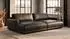 Kawola MARLIN Big-Sofa Lederfaserstoff schwarz (800002047816)