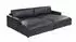 Kawola MARLIN Big-Sofa Lederfaserstoff schwarz (800002047816)