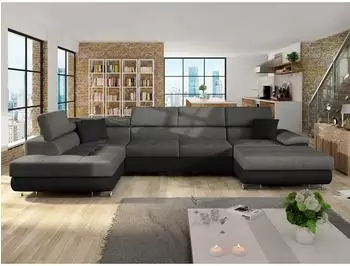 Mirjan24 Cotere Bis Wohnlandschaft U-Form mit Schlaffunktion und Bettkasten (800000518461)