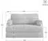 Masseno KESTE Schlafsofa Schaumstoff Bouclé-Stoff braun