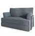 Masseno LADIA Schlafsofa Kordstoff grau (800001993986)