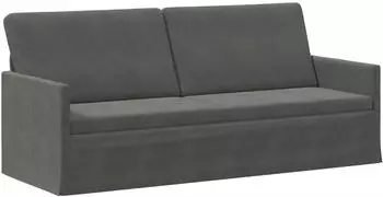 vidaXL 3-Sitzer Sofa Cordstoff dunkelgrau 190x81x82cm