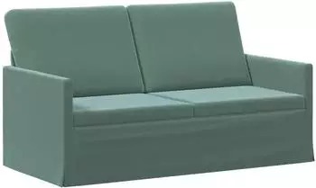 vidaXL 2-Sitzer Sofa meergr&uuml;n, Samt, 150x81x82cm
