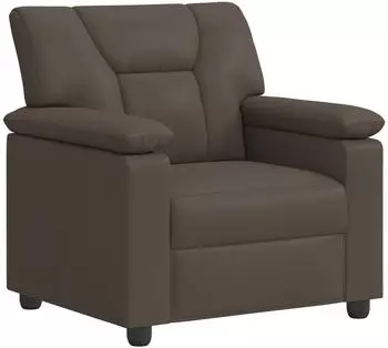 vidaXL Sofa grau, Kunstleder, 91x85x93cm