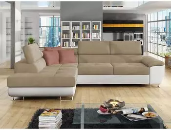 Mirjan24 Cotere Ecksofa L-Form mit Schlaffunktion und Bettkasten, 270x202cm (800000671591)