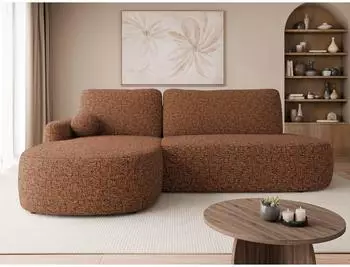 Mirjan24 Loridu O Ecksofa L-Form Schlaffunktion Chenille-Bezug (800001992979)
