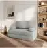 Masseno KESTE Schlafsofa Bouclé-Stoff hellgrau (800001993763)