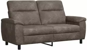vidaXL Sofa dunkelgrau 178x90x95cm Kunstwildleder