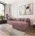 Masseno ETERA Ecksofa modular mit Schlaffunktion Kordstoff