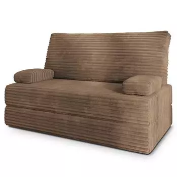 Masseno LADIA Schlafsofa Kordstoff beige (TILIA 17)