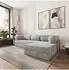 Masseno ETERA Ecksofa modular mit Schlaffunktion Kordstoff