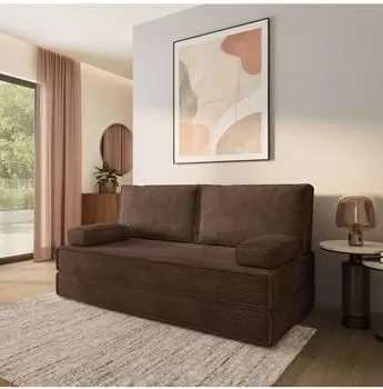 Masseno SILAR Schlafsofa Kordstoff braun (POSO 06)