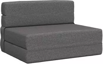 vidaXL Klappsofa Bett hellgrau Stoff 190x70cm