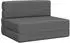 vidaXL Klappsofa Bett hellgrau Stoff 190x70cm