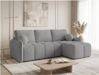 Sofnet Nubo Ecksofa mit Schlaffunktion, Bettkasten, Boucl&eacute; (Coral 75)