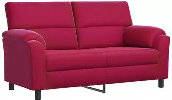 vidaXL Sofa weinrot, Samt, 174x85x93cm