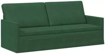 vidaXL 3-Sitzer Sofa Cordstoff dschungelgr&uuml;n 190x81x82cm