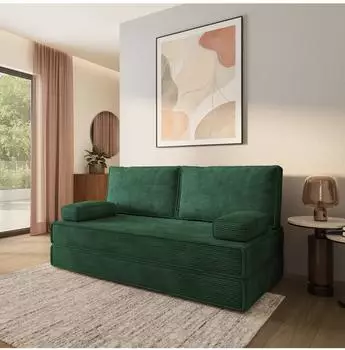Masseno SILAR Schlafsofa Kordstoff gr&uuml;n (800001994086)