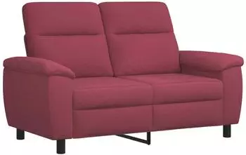 vidaXL Sofa weinrot, Stoff, 158x90x95cm