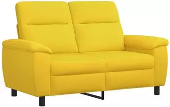 vidaXL Sofa hellgelb 158x90x95cm Stoff