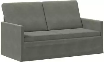 vidaXL 2-Sitzer Sofa hellgrau 150x81x82cm Cordstoff