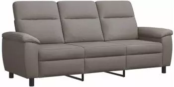 vidaXL Sofa taupe 214x90x95cm Stoff