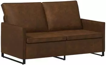vidaXL 2-Sitzer Sofa Kunstleder braun, 150x81x82cm