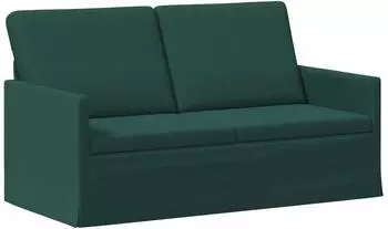 vidaXL 2-Sitzer Sofa Stoff dunkelgr&uuml;n, 150x81x82cm
