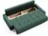 Beautysofa Schlafsofa Draco 3-Sitzer mit Bettkasten Grün