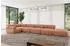 ALTDECOR Felto-L3 Ecksofa L-Form Velours apricot 475x190x70cm (800001554926)