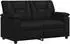 vidaXL Sofa Kunstleder, schwarz, 151x85x93cm