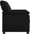 vidaXL Sofa Kunstleder, schwarz, 151x85x93cm