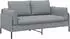 vidaXL 2-Sitzer Sofa hellgrau Stoff 188x81x89cm