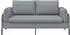vidaXL 2-Sitzer Sofa hellgrau Stoff 188x81x89cm