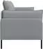 vidaXL 2-Sitzer Sofa hellgrau Stoff 188x81x89cm