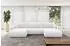 ALTDECOR Bery-U Wohnlandschaft U-Form mit Schlaffunktion, Bouclé, weiß, 377x193x88cm