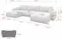 ALTDECOR Bery-U Wohnlandschaft U-Form mit Schlaffunktion, Bouclé, weiß, 377x193x88cm