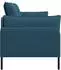 vidaXL 2-Sitzer Sofa blau Samt 188x81x89cm